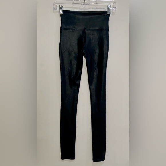 SPANX Faux Leather Shaping Leggings XS High Waist Slimming Control BEST SELLER! - Picture 12 of 13